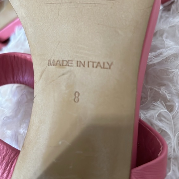 Everlane Double Strap Block Heeled Sandal Rose Pink Size 8 - Picture 11 of 11